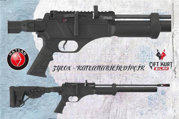 Hatsan ZYLOX Siyah Taktik PCP Havalı Tüfek (AR-15 Katlanabilir Dipçik)