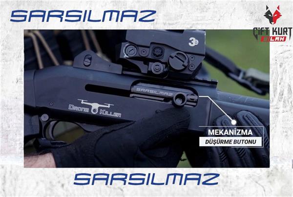 Sarsılmaz Drone Killer Siyah | Taktik Otomatik Av Tüfeği | Çift Kurt Silah