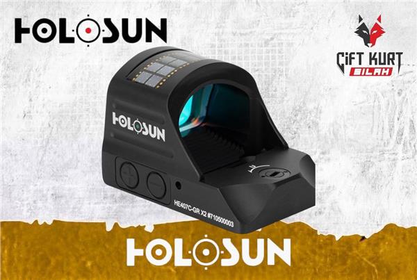 Holosun HE407C-GR X2 Solar Green Dot (2 MOA) 