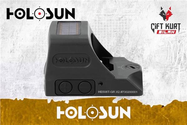 Holosun HE508T-GR X2 Titanyum Solar Yeşil Nokta (Green Dot)