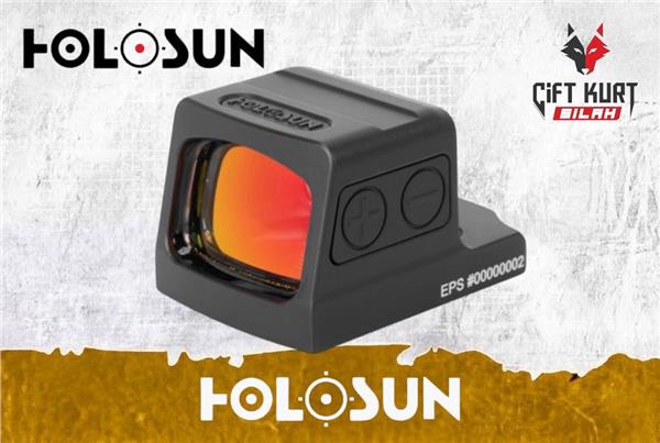 Holosun EPS 2 MOA Red Dot Tam Kapalı Tabanca Nişangahı | Çift Kurt Silah