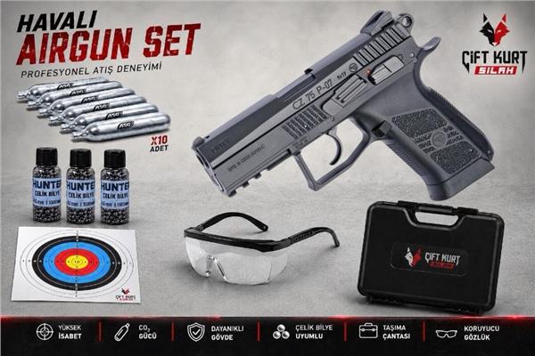 ASG CZ75 P-07 Duty Blowback Havalı Tabanca Set