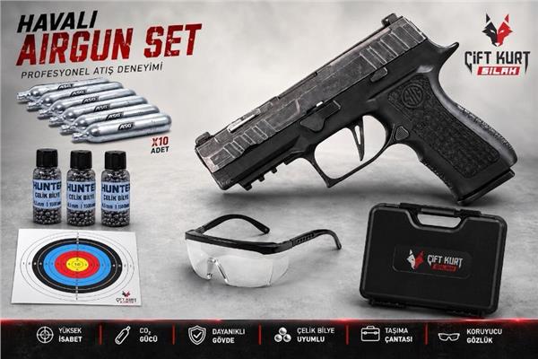 Sig Sauer P320 XCOMPACT SPECTRE Blowback Havalı Tabanca Set