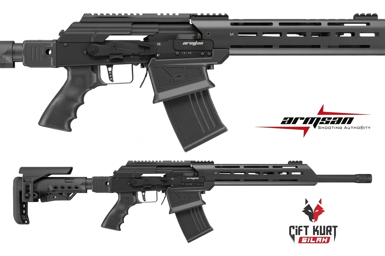 ARMSAN ARMTAC RS-23 BLACK TELESKOPİK ŞARJÖRLÜ AV TÜFEĞİ