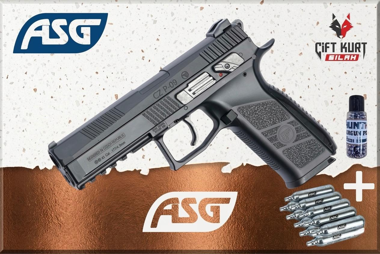 ASG CZ 75 P09 Duty Siyah | Yivli Namlu Yüksek İsabet | Çiftkurt Silah