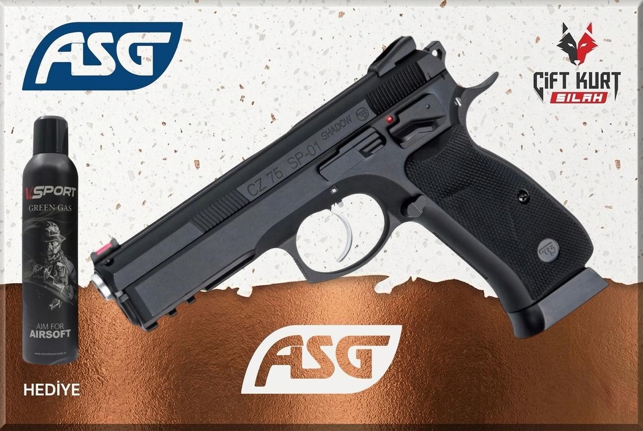 ASG CZ SP-01 Shadow Blowback Green Gazlı Airsoft Tabanca | Çiftkurt Silah