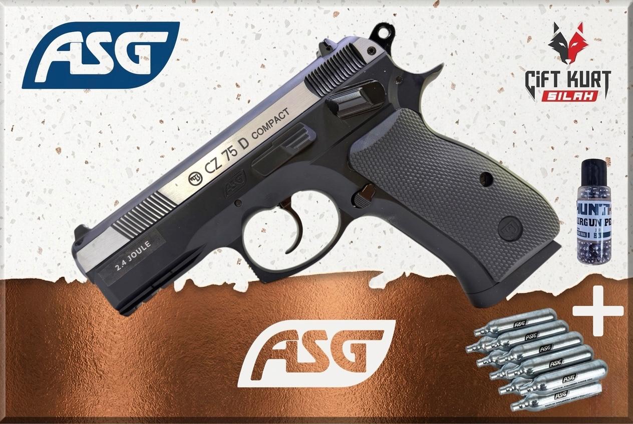 ASG CZ75 D Compact Çift Renk Havalı Tabanca | Çiftkurt Silah