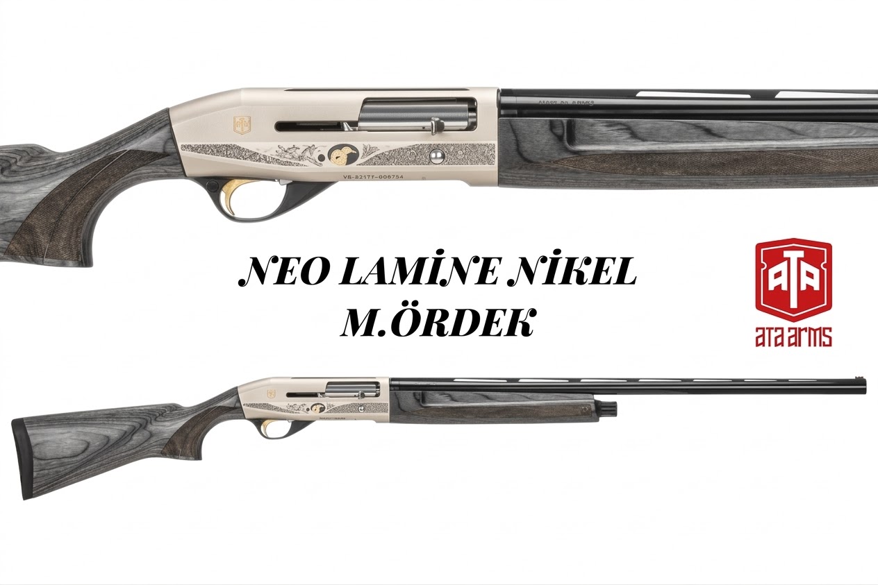 Ata Arms Neo Lamine Nikel M.Ördek Gravürlü Yarı Otomatik Av Tüfeği