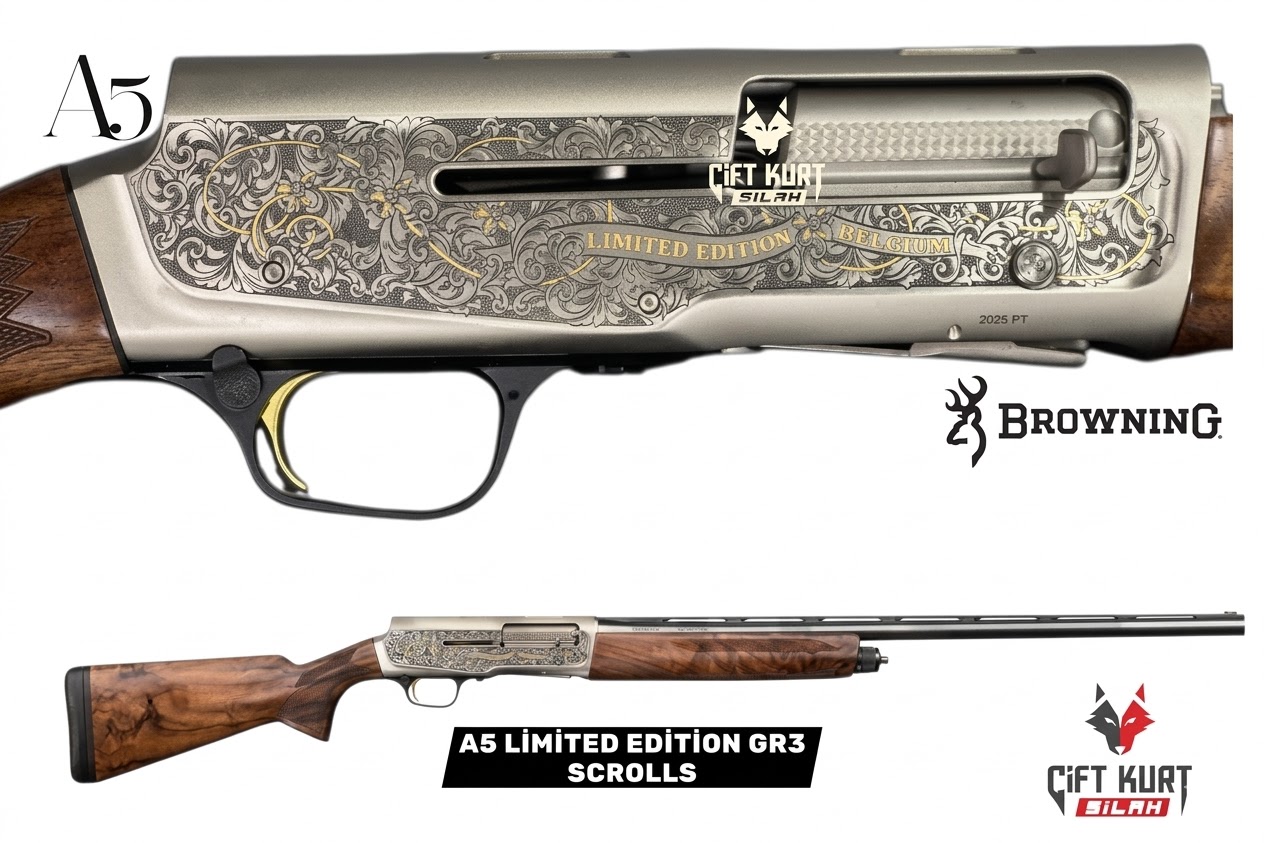 BROWNING A5 LIMITED EDITION GR3 SCROLLS YARI OTOMATİK AV TÜFEĞİ