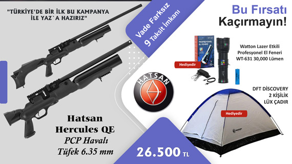 Hatsan Hercules QE PCP Havalı Tüfek 6.35 mm