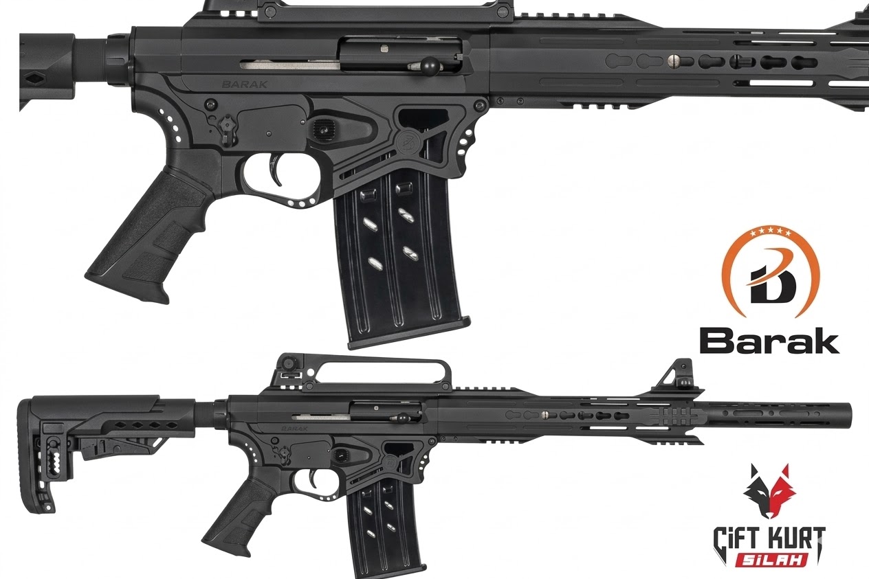 Barak 99 S Siyah Şarjörlü Yarı Otomatik Taktik Av Tüfeği