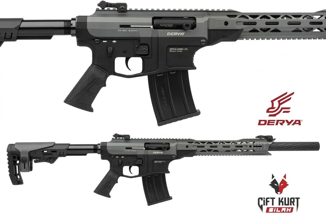 Derya MK-12 AS-110S Şarjörlü Av Tüfeği | Çift Kurt Silah
