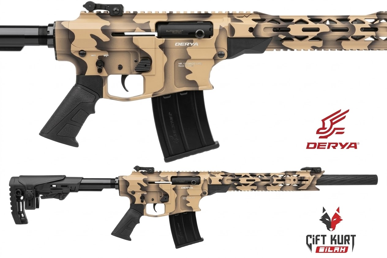 Derya MK-12 AS-152K Şarjörlü Yivsiz Av Tüfeği | Çift Kurt Silah