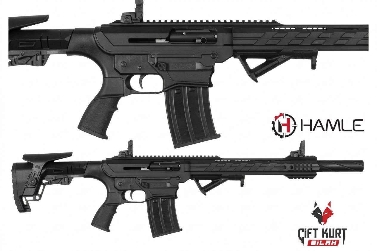 Hamle M19 Siyah Şarjörlü Yarı Otomatik Av Tüfeği | Çift Kurt Silah