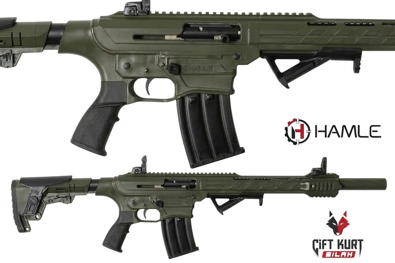 Hamle M19 Yeşil Şarjörlü Yarı Otomatik Av Tüfeği | Çiftkurt Silah