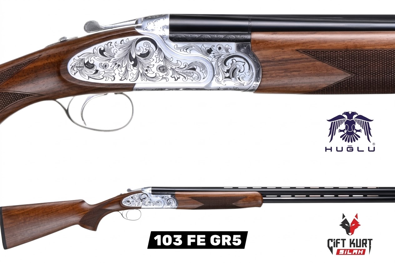 Huğlu 103 FE GR5 12 Süperpoze Tek Tetik Ejektörlü Av Tüfeği