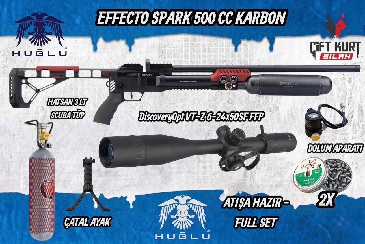 Dev Kampanya! Huğlu Effecto Spark CR 500 PCP Seti | Atışa Hazır