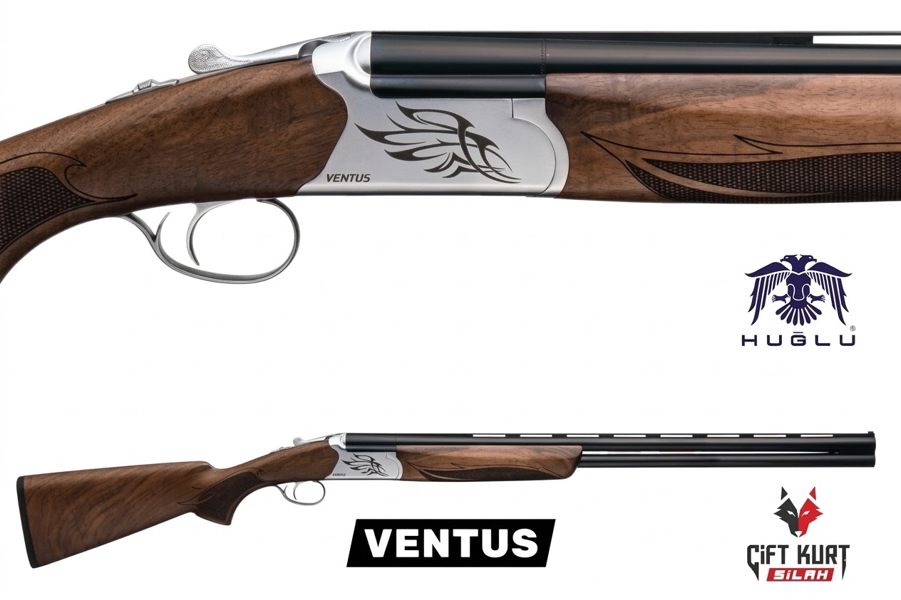 Huğlu VENTUS 12 Süperpoze Tek Tetik Ejektörlü Ağaç Beyaz Av Tüfeği