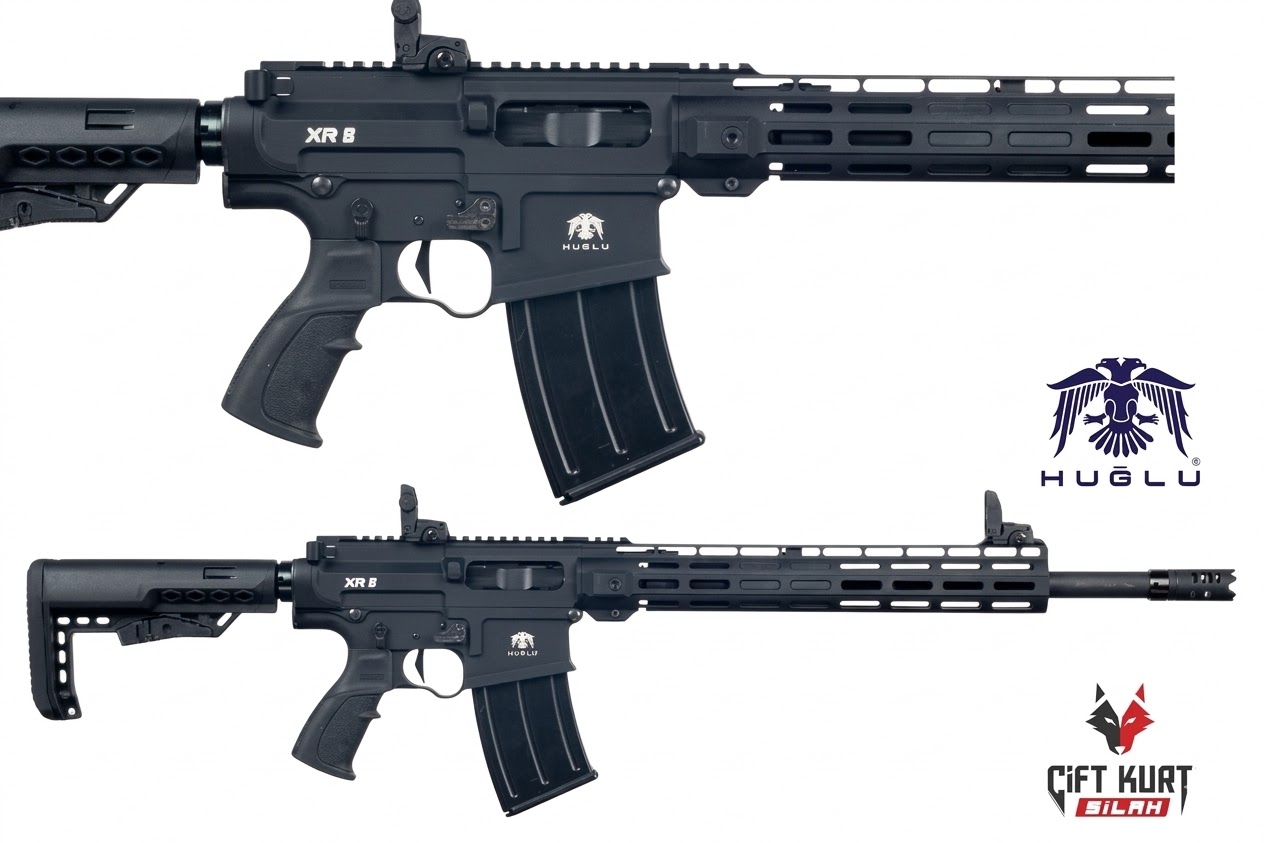 Huğlu XR 8 12	Şarjörlü Yarı Otomatik Siyah Av Tüfeği