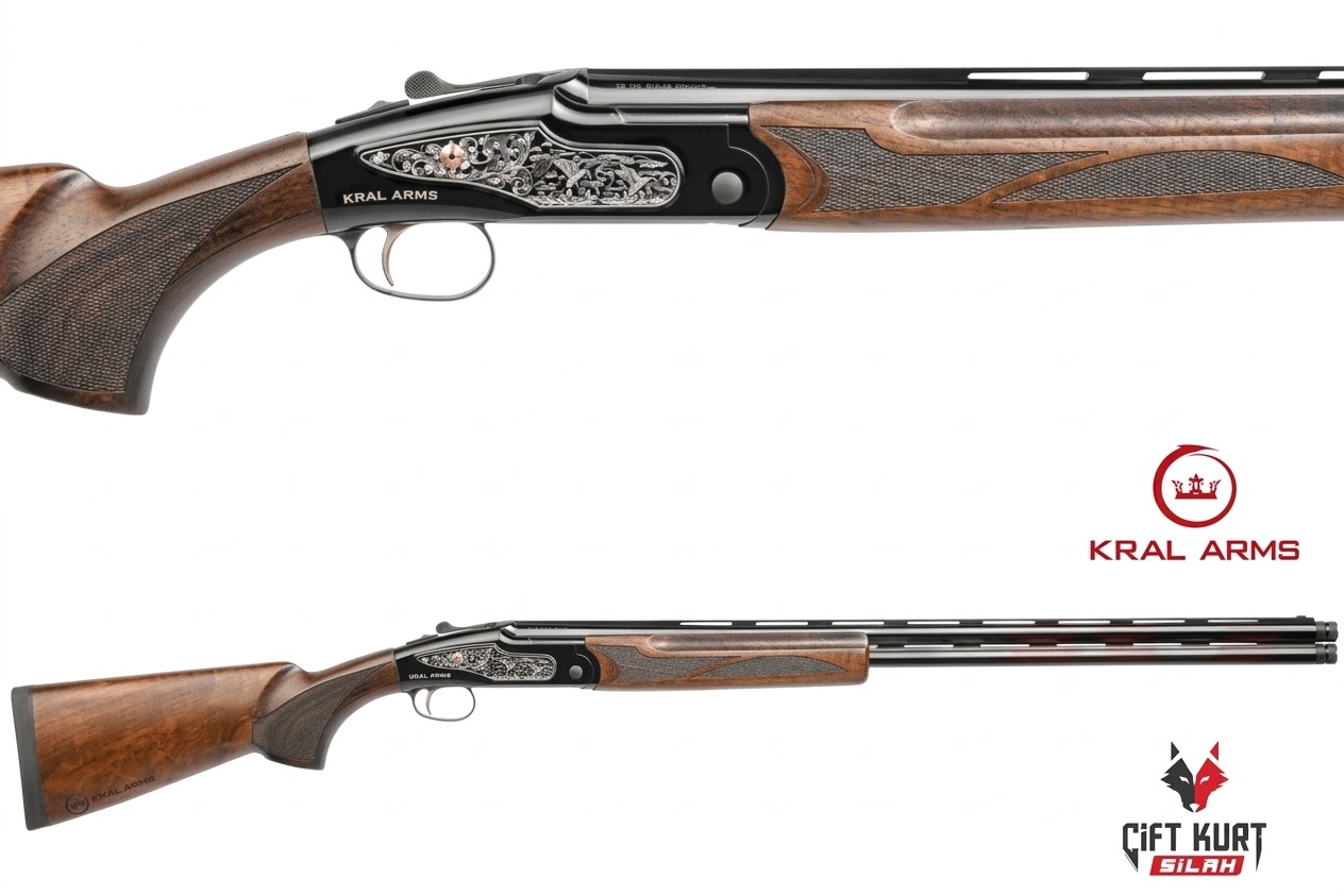 Kral Arms ST-500 Siyah Süperpoze Yivsiz Av Tüfeği (Ejektörlü)