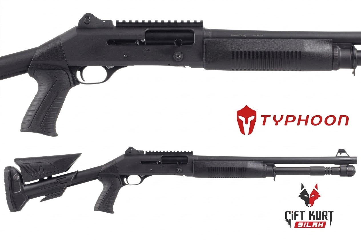 Typhoon T4-Black 12 GA Kinetik Av Tüfeği | Çiftkurt Silah