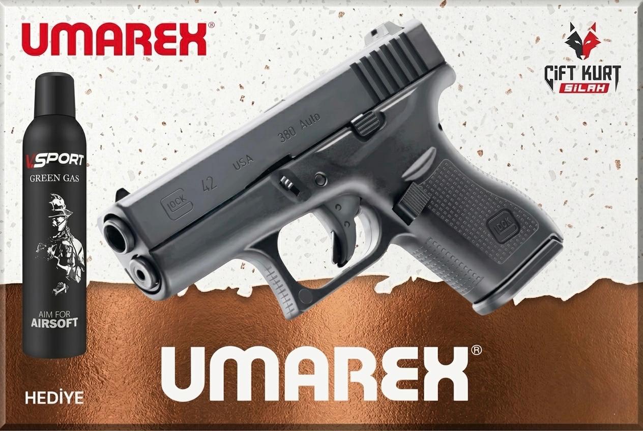 UMAREX Glock 42 Blowback G.Gas | Ultra Kompakt Tasarım | Çiftkurt Silah