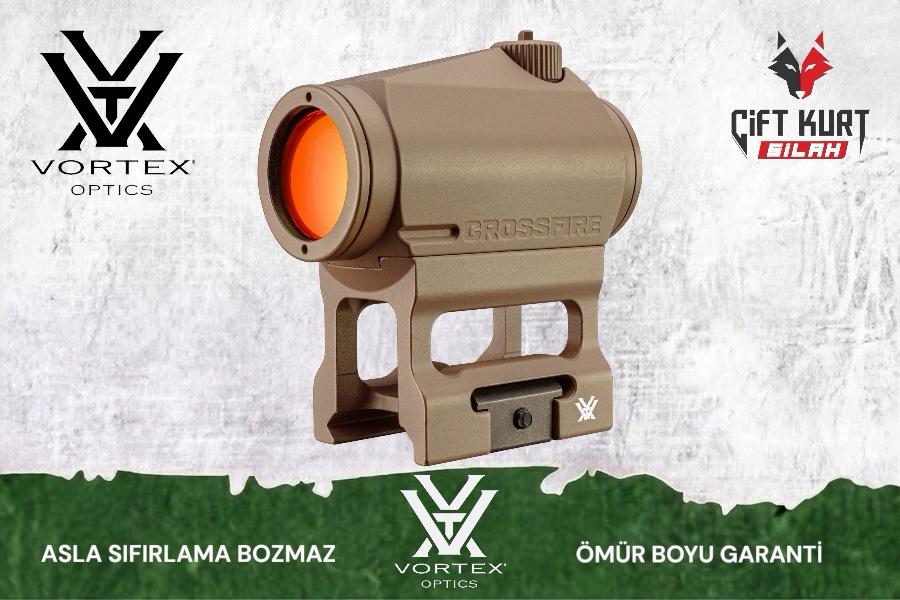 Vortex Crossfire Red Dot 2 MOA (TAN) | Kesin İsabet, Sınırsız Garanti - Çiftkurt Silah