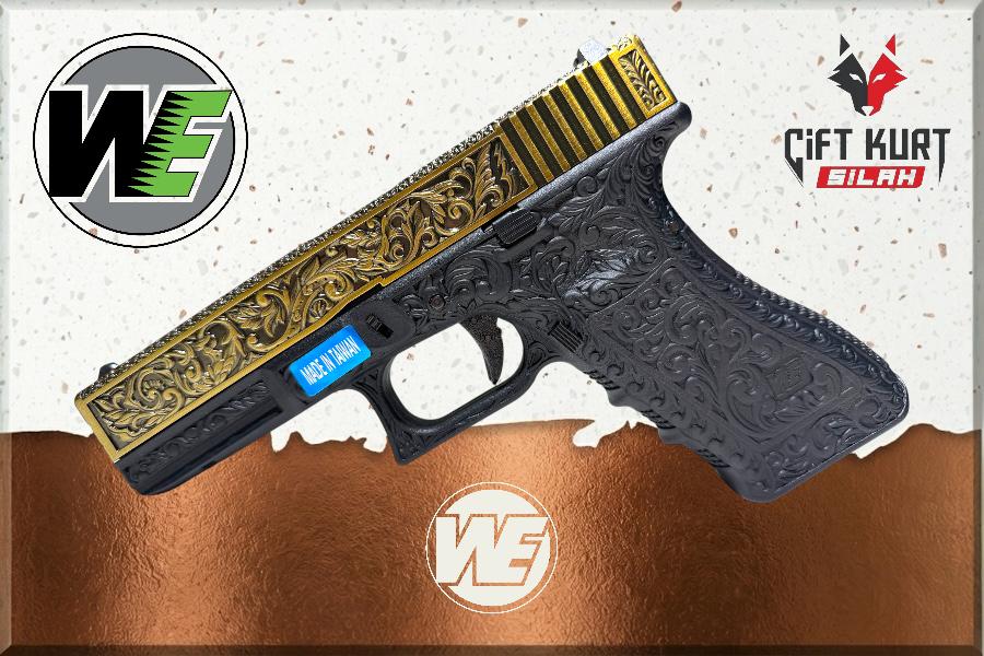 WE Glock 17 Ivory Gravürlü Blowbackli Airsoft Tabanca (6mm) | Çiftkurt Silah