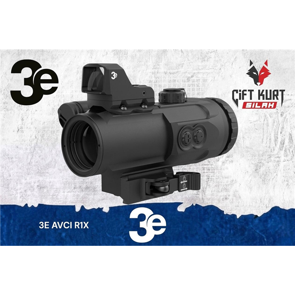 3E AVCI 4x 5.56mm & 2 MOA R1x Tüfek Dürbünü | Çift Kurt Silah