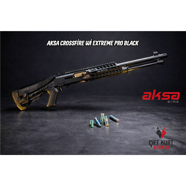 AKSA CROSSFİRE S4/Wİ EXTREME PRO SİYAH YARI OTOMATİK YİVSİZ AV TÜFEĞİ