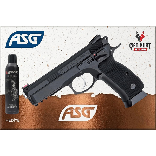 ASG CZ SP-01 Shadow Blowback Green Gazlı Airsoft Tabanca | Çiftkurt Silah