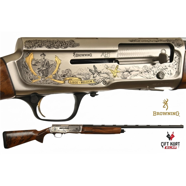 BROWNING A5 Limited Edition GR4 135. Yıl Yarı Otomatik Av Tüfeği | Çift Kurt Silah