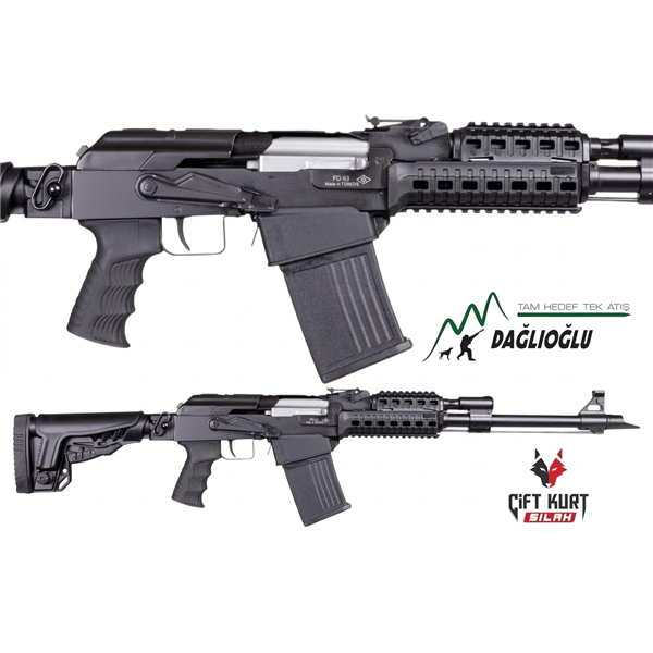 Dağlıoğlu FD 63 Tactical Şarjörlü Yarı Otomatik Av Tüfeği | Çift Kurt Silah
