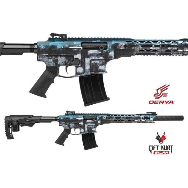 Derya MK-12 AS-108SE Mavi Beyaz Şarjörlü Yivsiz Av Tüfeği