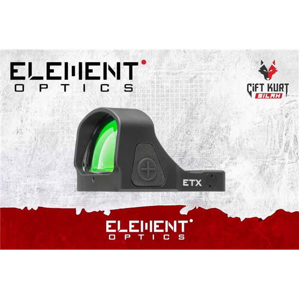 Element Optics ETX Red Dot 6 MOA | Çift Kurt Silah