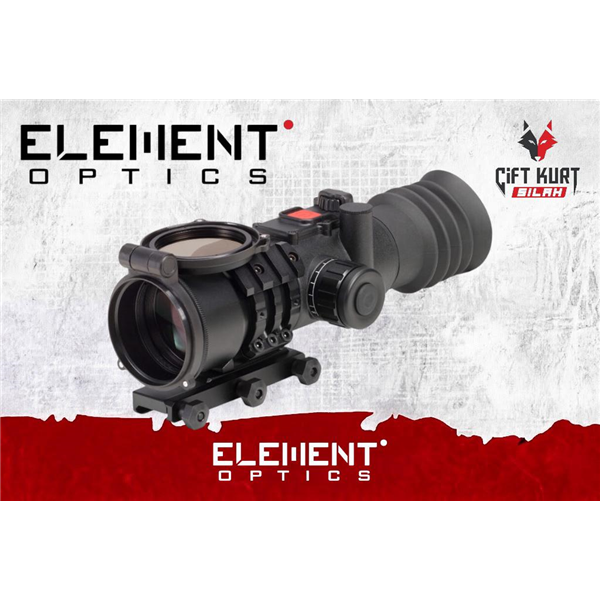Element Optics HYPR-7 7x50 Hibrit Balistik Tüfek Dürbünü | Çift Kurt Silah