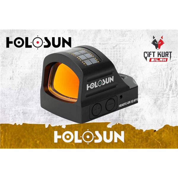 Holosun HE407C-GR X2 Solar Green Dot (2 MOA) | Çiftkurt Silah