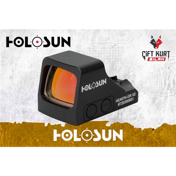 Holosun HE407K-GR X2 (6 MOA) Green Dot | Çiftkurt Silah