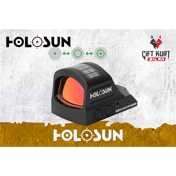 Holosun HE507C-GR X2 Solar Yeşil Nokta (2 MOA & 32 MOA) | Çiftkurt Silah