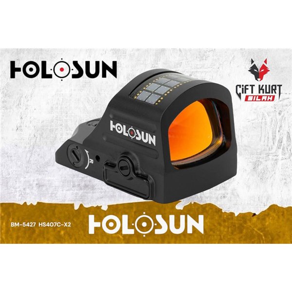 Holosun HS407C X2 Classic Solar 2 MOA Red Dot | Çiftkurt Silah