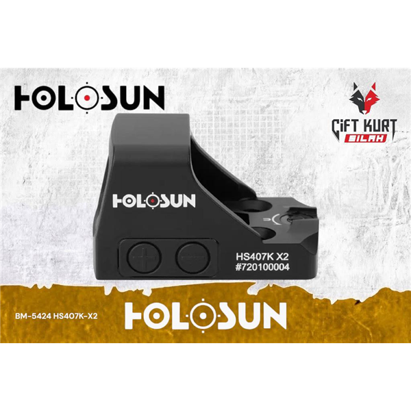 Holosun HS407K X2 6 MOA Red Dot | Çiftkurt Silah 