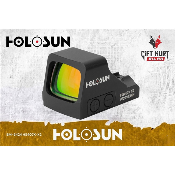 Holosun HS407K X2 6 MOA Red Dot | Çiftkurt Silah 
