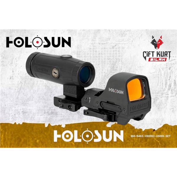Holosun HS510C & HM3X Magnifier Seti | Taktik Optikte Zirve - Çiftkurt Silah