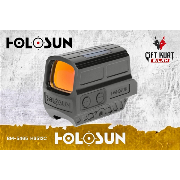 Holosun HS512C Kapalı Solar Red Dot Nişangah | Çiftkurt Silah