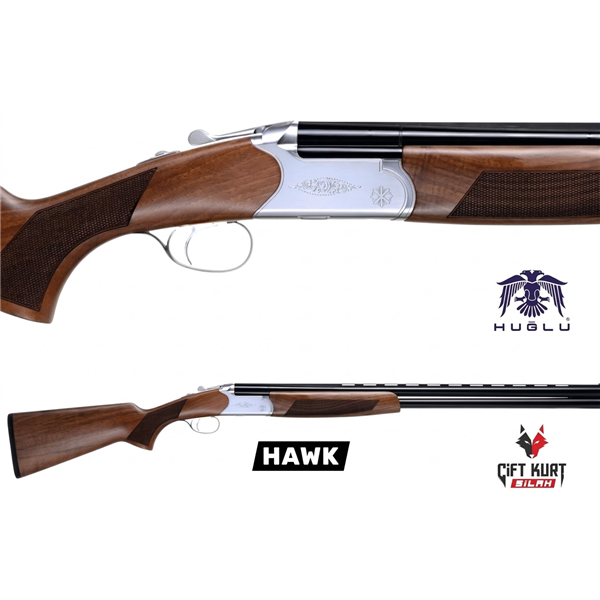 Huğlu HAWK Süperpoze Tek Tetik Ağaç Beyaz Av Tüfeği