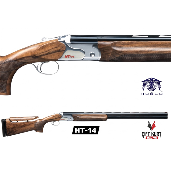 Huğlu HT-14 Trap/Skeet Süperpoze Av Tüfeği (Beyaz - Sabit Taban)
