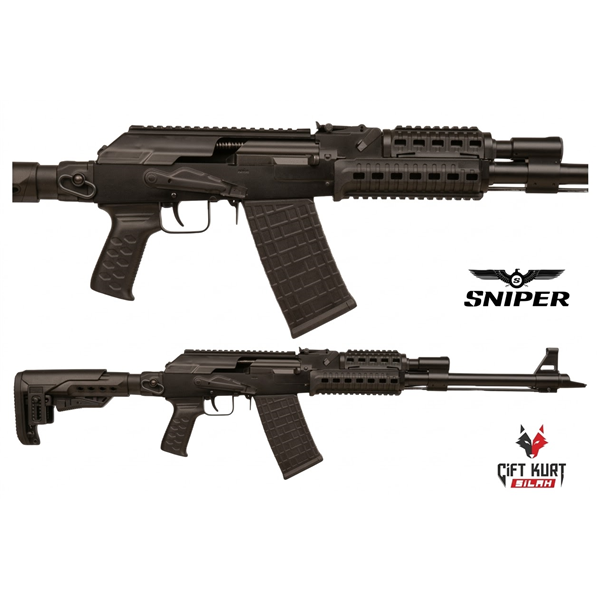 Sniper Arms SN-12 Sentetik Taktikal Şarjörlü Av Tüfeği | Çift Kurt Silah