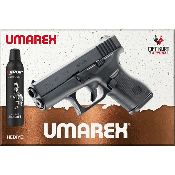 UMAREX Glock 42 Blowback G.Gas | Ultra Kompakt Tasarım | Çiftkurt Silah