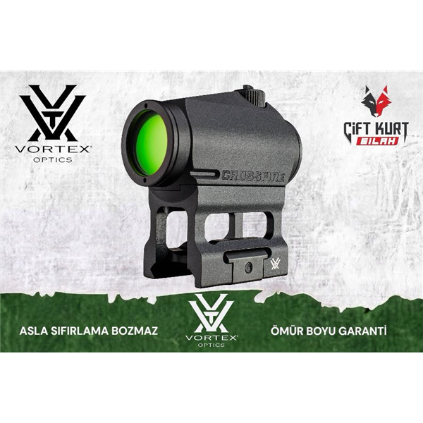 Vortex Crossfire 2 MOA Green Dot Nişangah | Ömür Boyu Garantili - Çiftkurt Silah