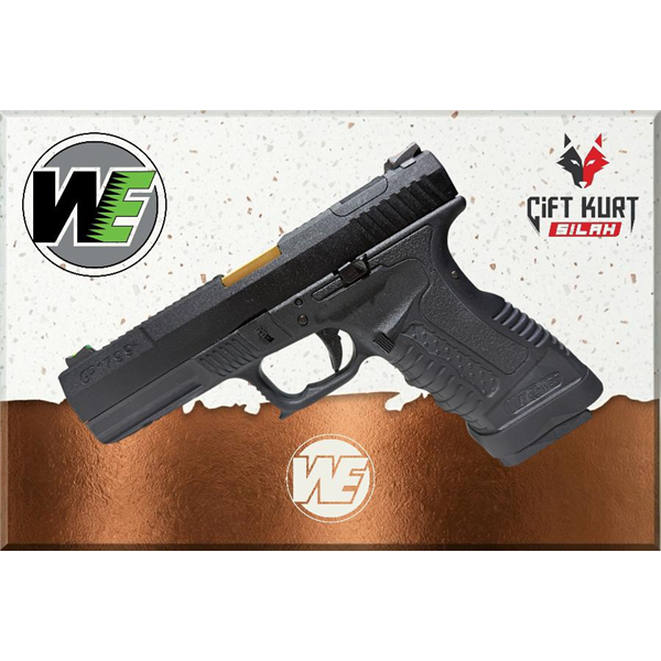 WE GP1799 T1 Siyah Airsoft Tabanca | Blowback & Green Gas | Çiftkurt Silah